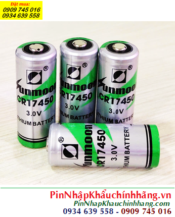 Sunmoon CR17450M, Pin nuôi nguồn PLC Sunmoon CR17450M lithium 3v 2400mAh chính hãng
